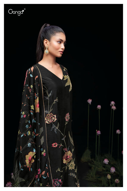 Aimi 2214 Ganga Silk Plazzo Style Suits