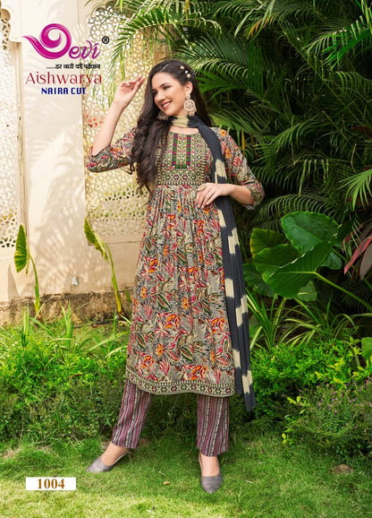 Aishwarya Vol-1 Devi Rayon Capsule Readymade Pant Style Suits