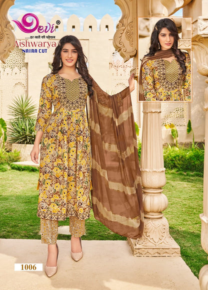 Aishwarya Vol-1 Devi Rayon Capsule Readymade Pant Style Suits