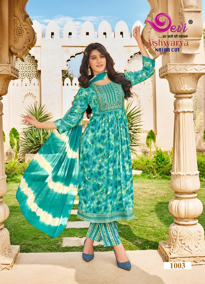 Aishwarya Vol-1 Devi Rayon Capsule Readymade Pant Style Suits