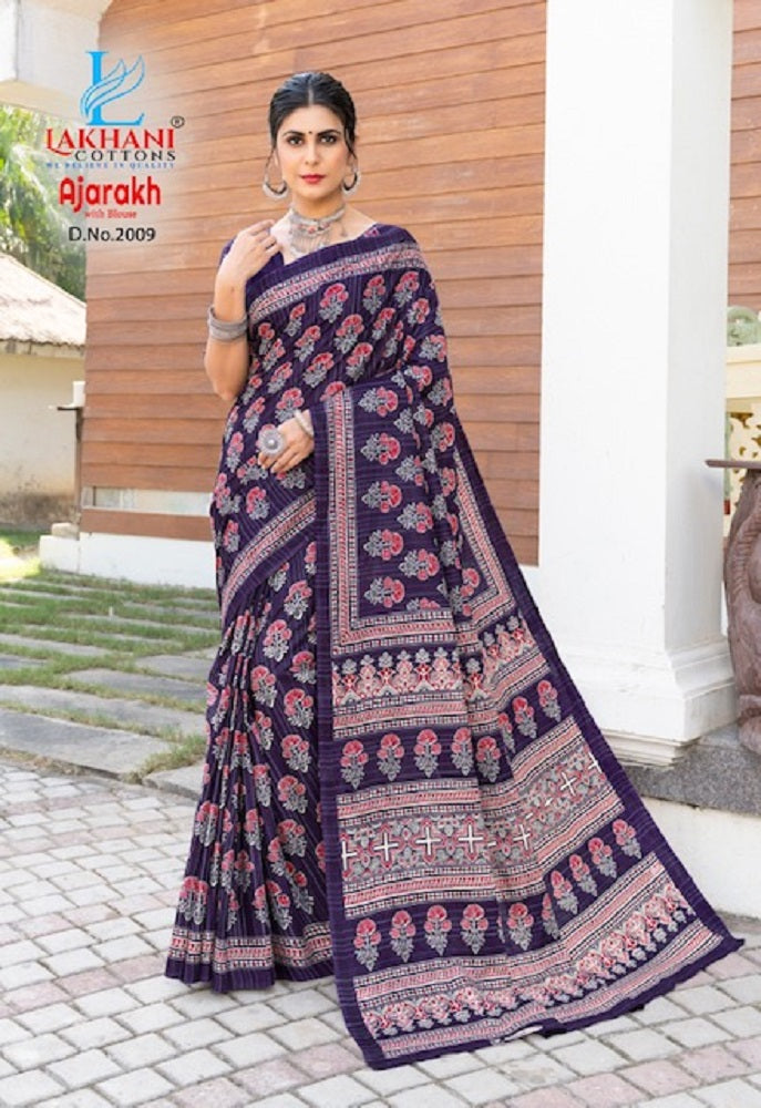 Ajarakh Vol 2 Lakhani Cotton Sarees