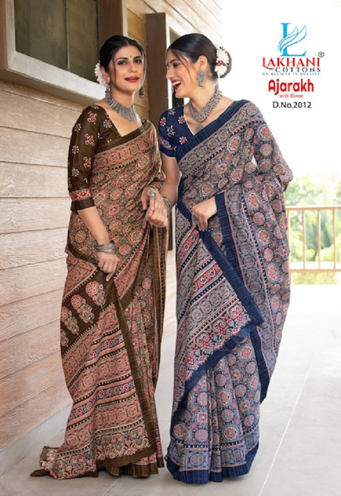 Ajarakh Vol 2 Lakhani Cotton Sarees