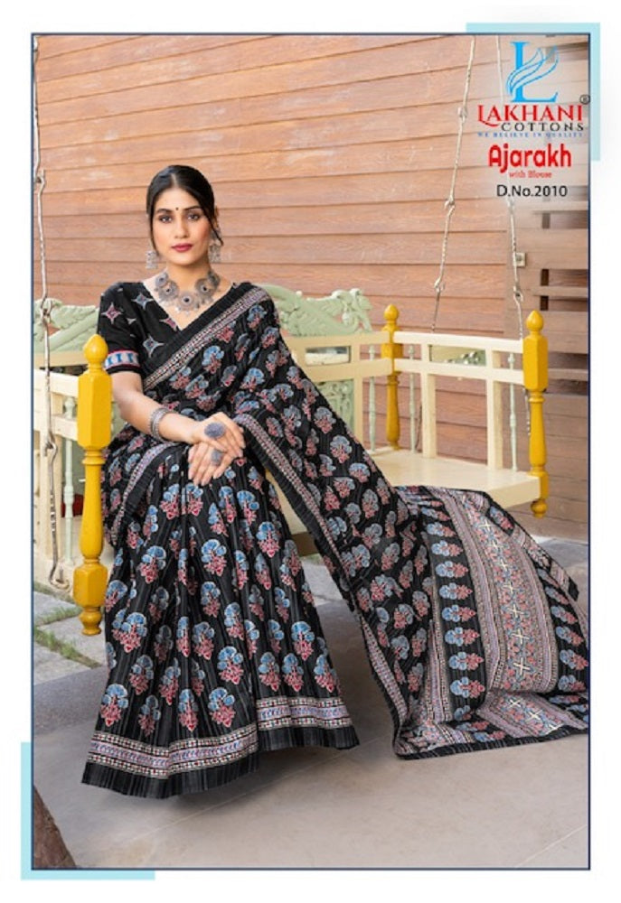 Ajarakh Vol 2 Lakhani Cotton Sarees