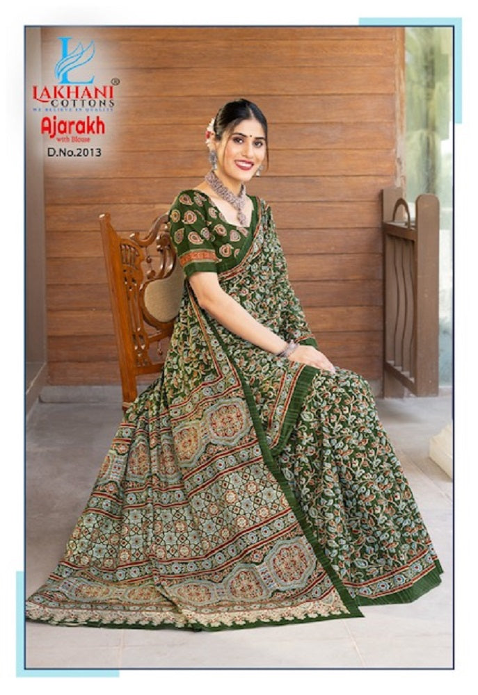 Ajarakh Vol 2 Lakhani Cotton Sarees