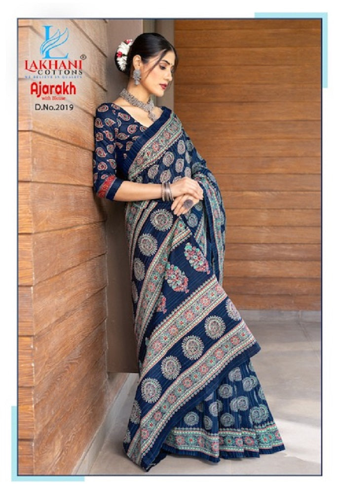 Ajarakh Vol 2 Lakhani Cotton Sarees