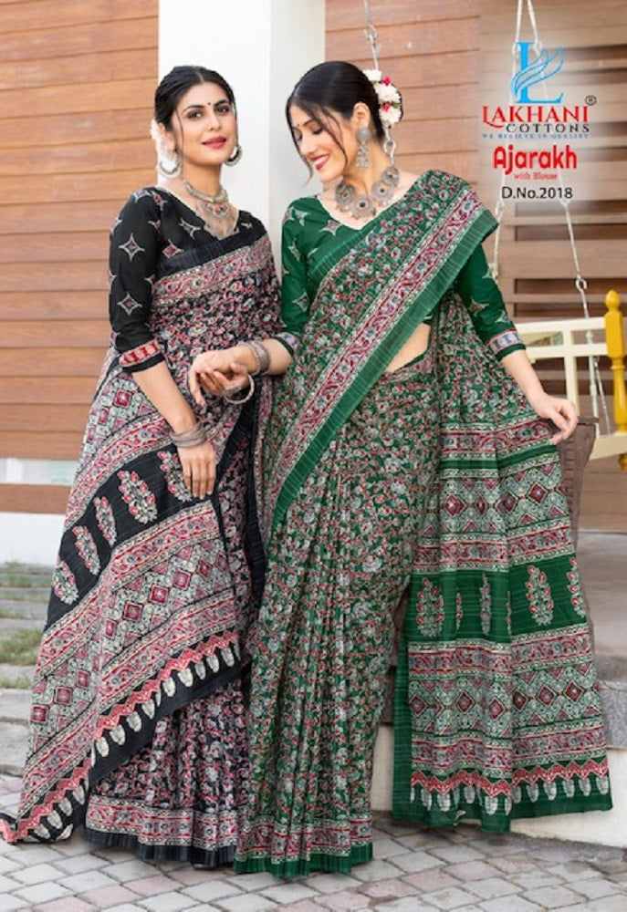 Ajarakh Vol 2 Lakhani Cotton Sarees