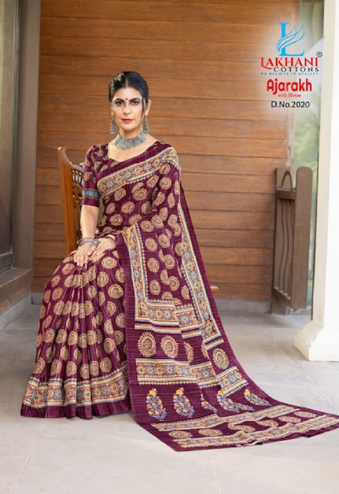 Ajarakh Vol 2 Lakhani Cotton Sarees