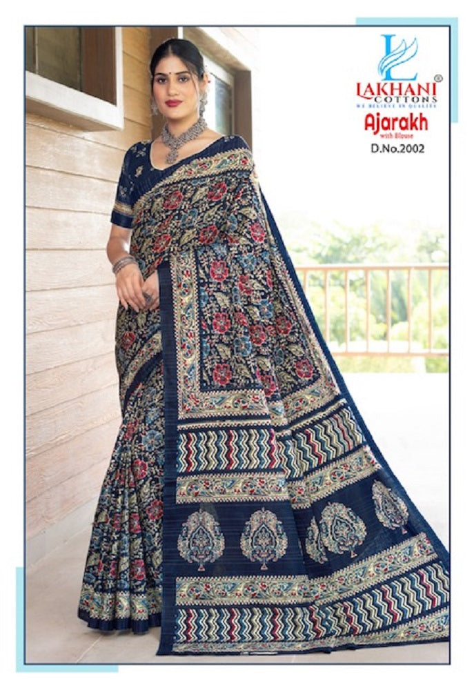 Ajarakh Vol 2 Lakhani Cotton Sarees