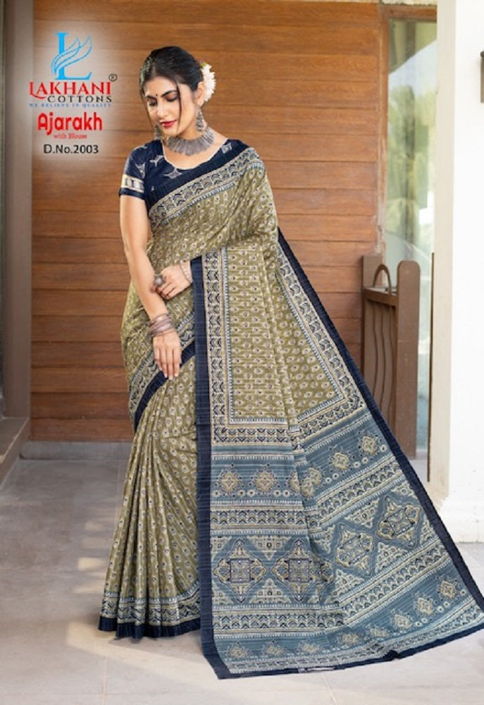 Ajarakh Vol 2 Lakhani Cotton Sarees