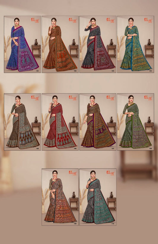 Ajark Masleen Vol 1 Balaji Cotton Sarees