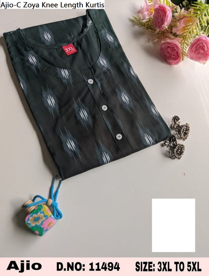 Ajio-C Zoya Rayon Knee Length Kurtis