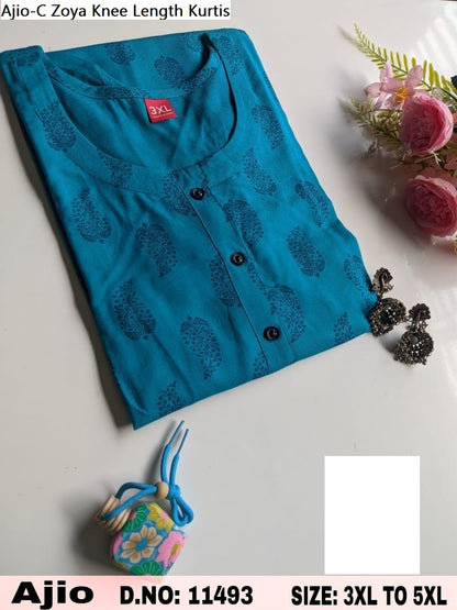 Ajio-C Zoya Rayon Knee Length Kurtis