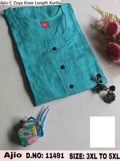 Ajio-C Zoya Rayon Knee Length Kurtis