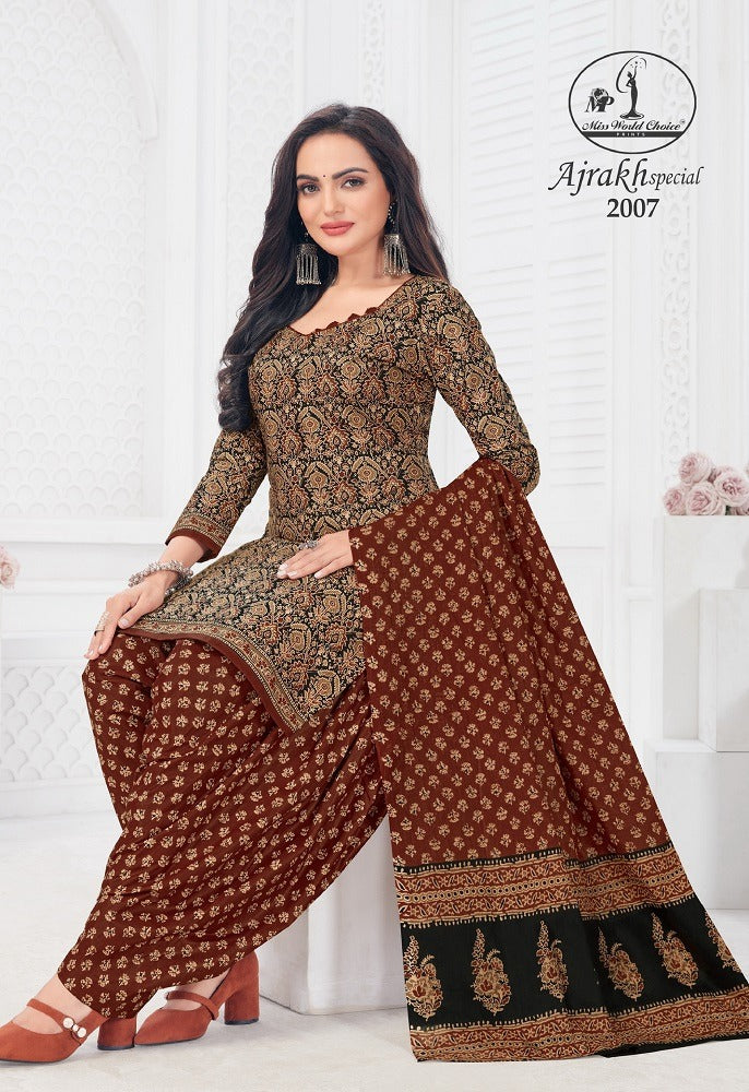 Ajrakh Special Vol-2 Miss World Choice Cotton Dress Material