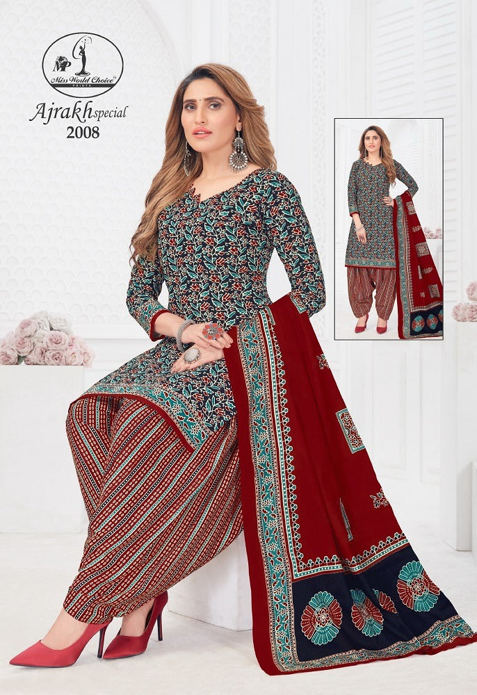 Ajrakh Special Vol-2 Miss World Choice Cotton Dress Material