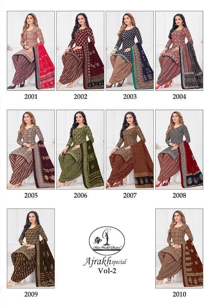 Ajrakh Special Vol-2 Miss World Choice Cotton Dress Material