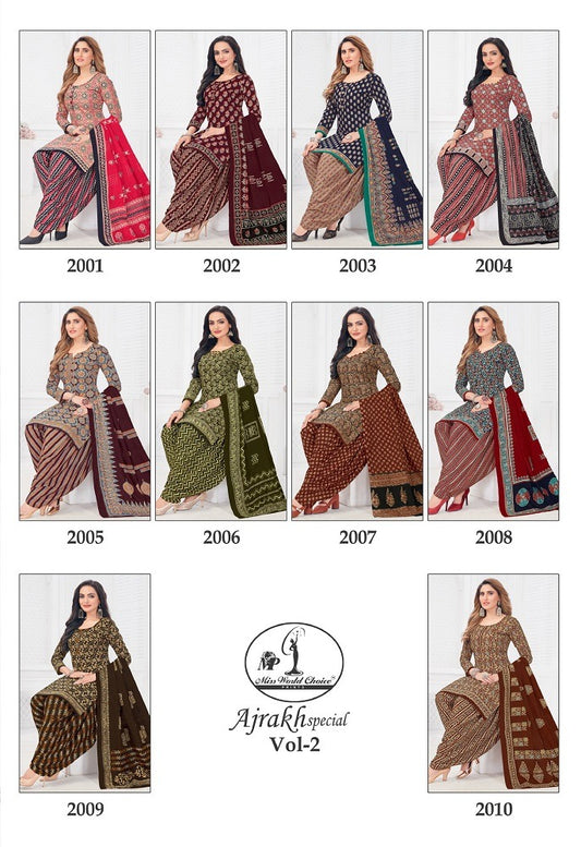 Ajrakh Special Vol-2 Miss World Choice Cotton Dress Material