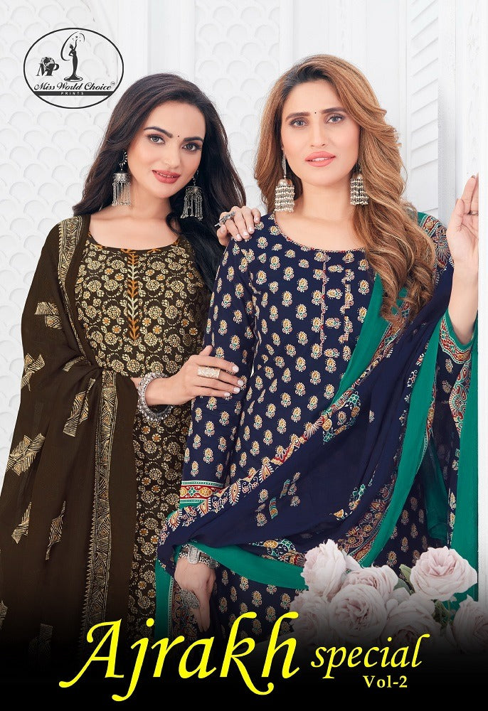 Ajrakh Special Vol-2 Miss World Choice Cotton Dress Material