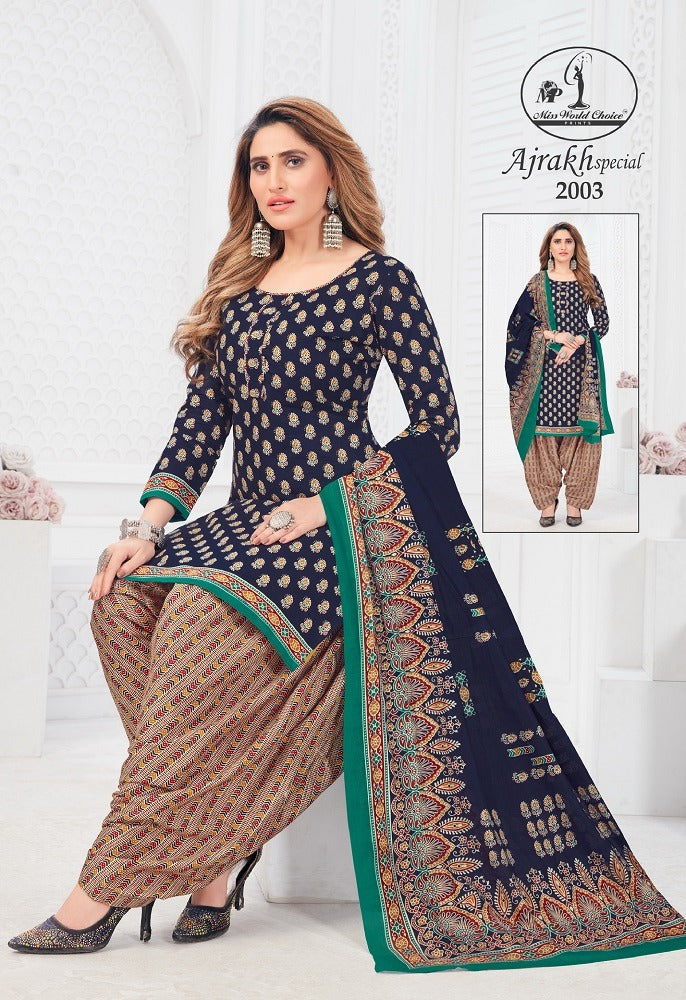 Ajrakh Special Vol-2 Miss World Choice Cotton Dress Material