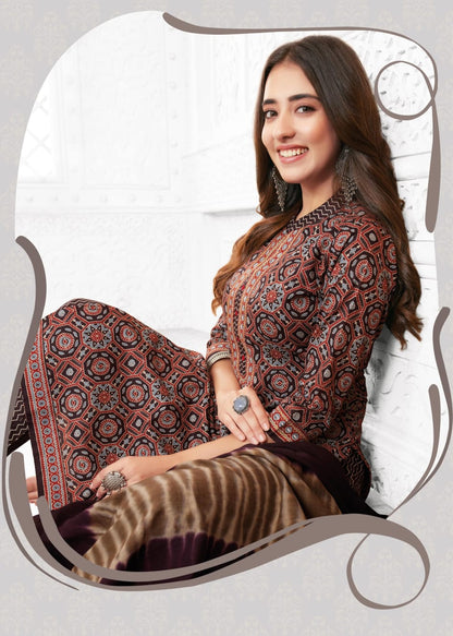Ajrakh Vol 2 Aarvi Fashions Cotton Readymade Pant Style Suits