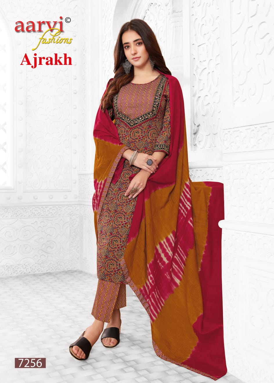 Ajrakh Vol 2 Aarvi Fashions Cotton Readymade Pant Style Suits