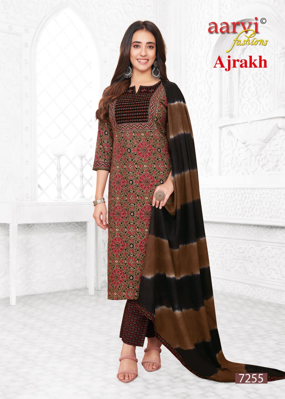 Ajrakh Vol 2 Aarvi Fashions Cotton Readymade Pant Style Suits