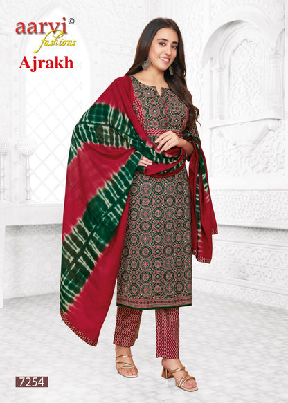 Ajrakh Vol 2 Aarvi Fashions Cotton Readymade Pant Style Suits