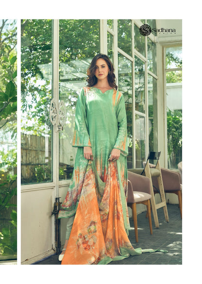 Akali Sadhana Muslin Silk Pant Style Suits