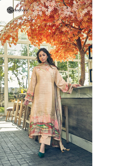 Akali Sadhana Muslin Silk Pant Style Suits