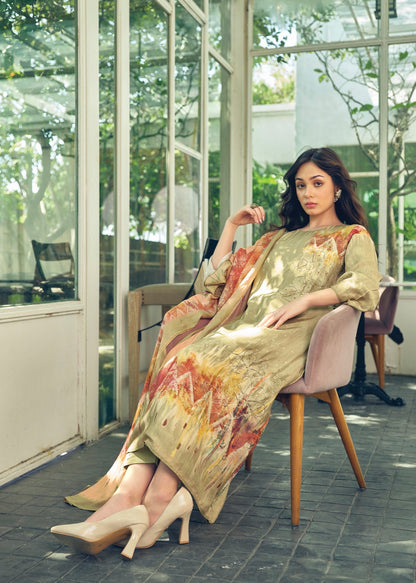 Akali Sadhana Muslin Silk Pant Style Suits