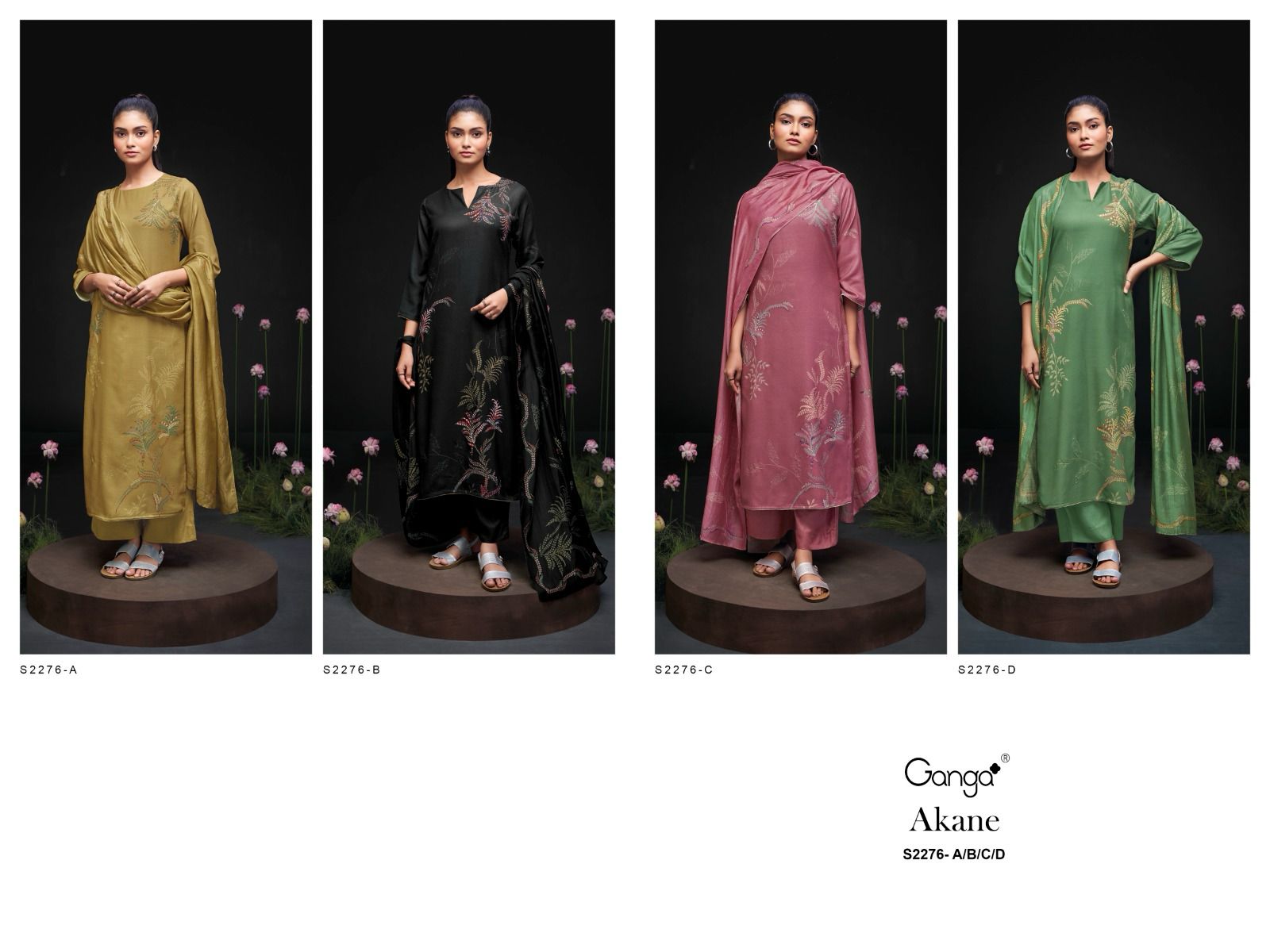 Akane 2276 Ganga Wool Pashmina Suits