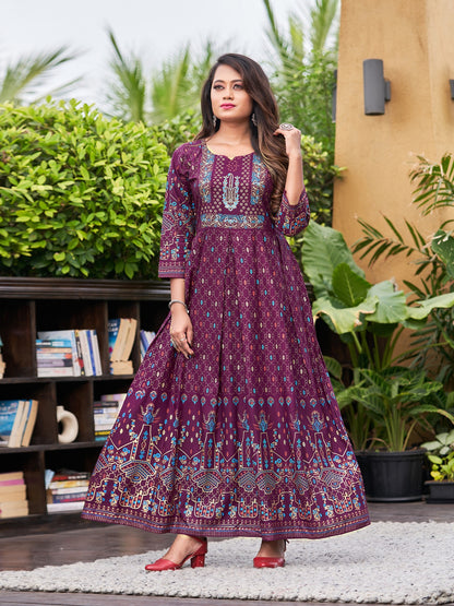 Akansha Vol 1 Rangjyot One Piece Gown