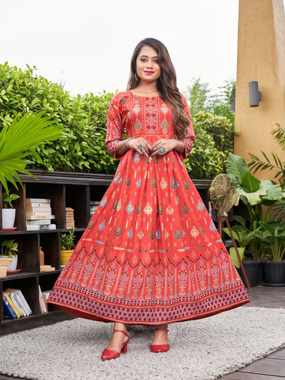 Akansha Vol 1 Rangjyot One Piece Gown