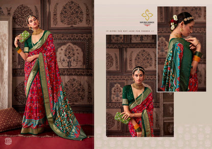 Akshara Silk Shubh Shree Velvet Sarees