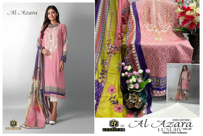 Al Azara Vol 3 Keval Fab Cotton Karachi Salwar Suits