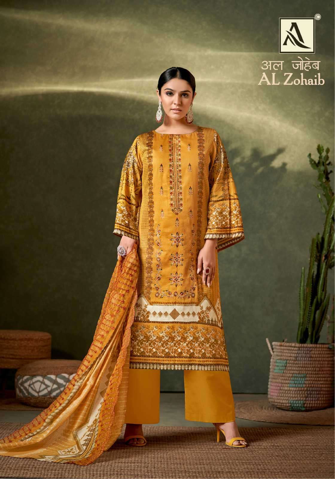 Al Zohaib Alok Jaam Cotton Karachi Salwar Suits