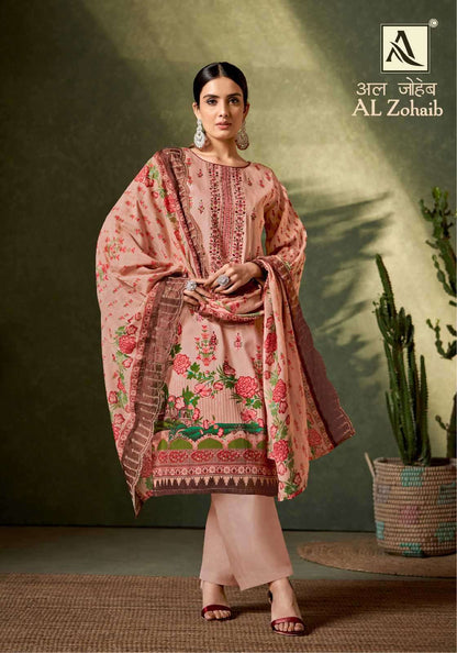 Al Zohaib Alok Jaam Cotton Karachi Salwar Suits