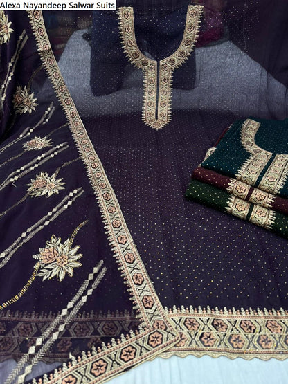 Alexa Nayandeep Viscose Simmer Salwar Suits