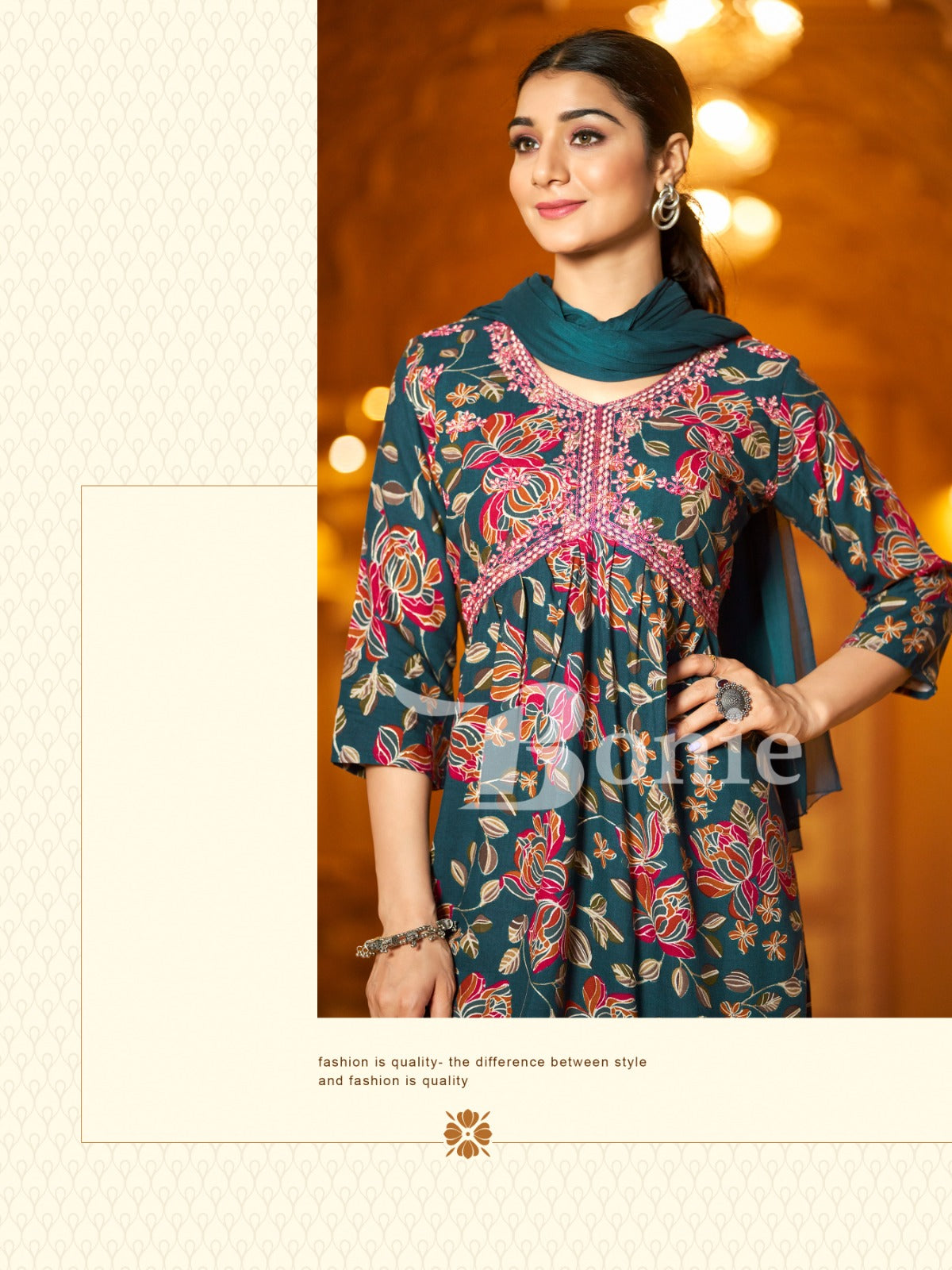 Alia-8 Bonie Rayon Readymade Pant Style Suits