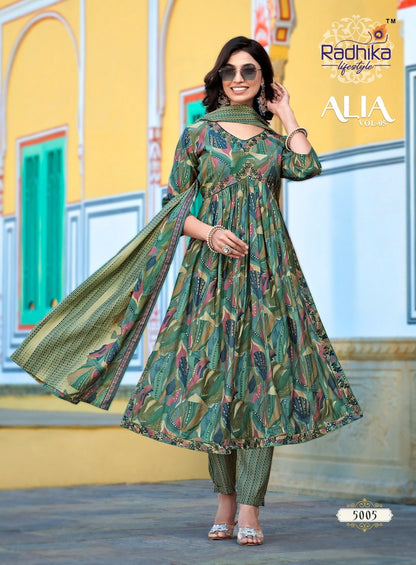 Alia Vol 5 Radhika Lifestyle Modal Readymade Pant Style Suits