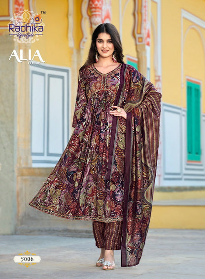 Alia Vol 5 Radhika Lifestyle Modal Readymade Pant Style Suits