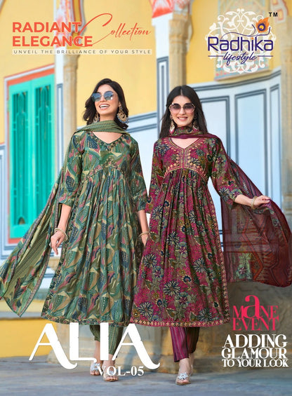 Alia Vol 5 Radhika Lifestyle Modal Readymade Pant Style Suits