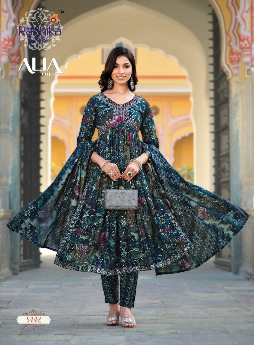 Alia Vol 5 Radhika Lifestyle Modal Readymade Pant Style Suits