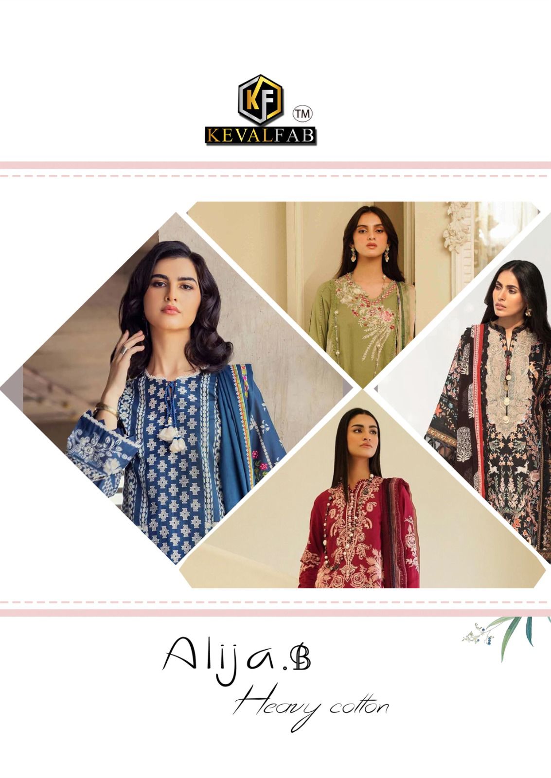 Alija B Vol 25 Keval Fab Karachi Salwar Suits