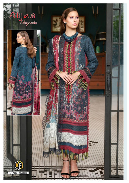 Alija B Vol 26 Keval Fab Cotton Karachi Salwar Suits