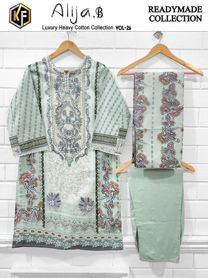 Alija B Vol 26 Keval Fab Cotton Pakistani Readymade Suits