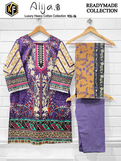 Alija B Vol 26 Keval Fab Cotton Pakistani Readymade Suits