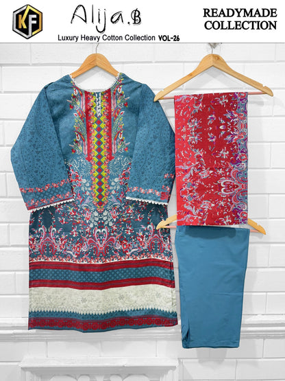 Alija B Vol 26 Keval Fab Cotton Pakistani Readymade Suits