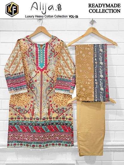 Alija B Vol 26 Keval Fab Cotton Pakistani Readymade Suits