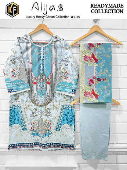 Alija B Vol 26 Keval Fab Cotton Pakistani Readymade Suits